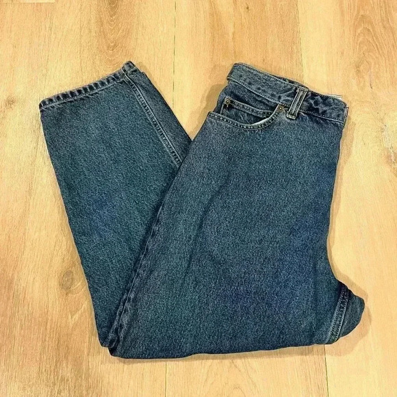 Vintage womens lands end medium wash jeans, size 12p - Picture 2 of 3